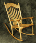 Curly Maple Sculpted Rocking Chair
