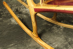 Spalted Maple and Purpleheart Sculpted Rocking Chair