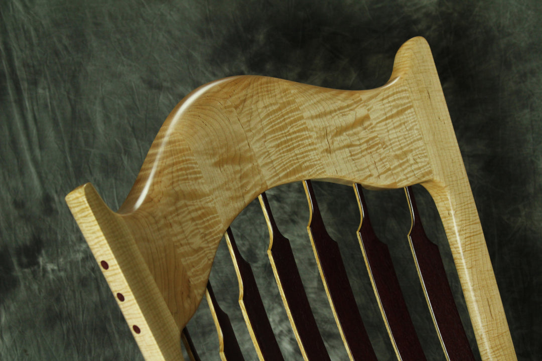 Curly Maple and Purpleheart Sculpted Rocking Chair – Cummings Fine ...