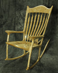 Birdseye Maple Sculpted Rocking Chair